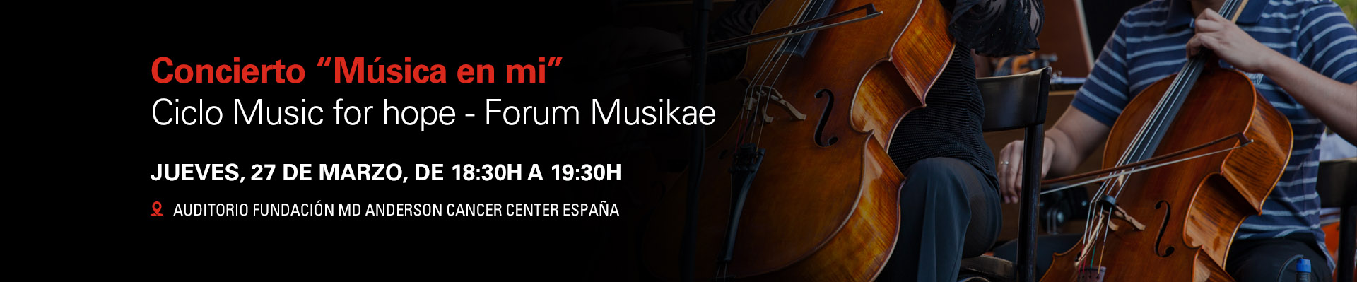 Concierto “Música en mí” - Ciclo Music for Hope