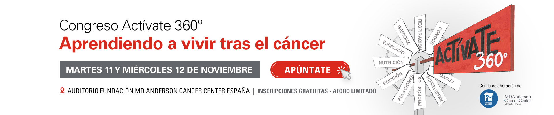 Congreso Actívate 360º Aprendiendo a vivir tras el cáncer