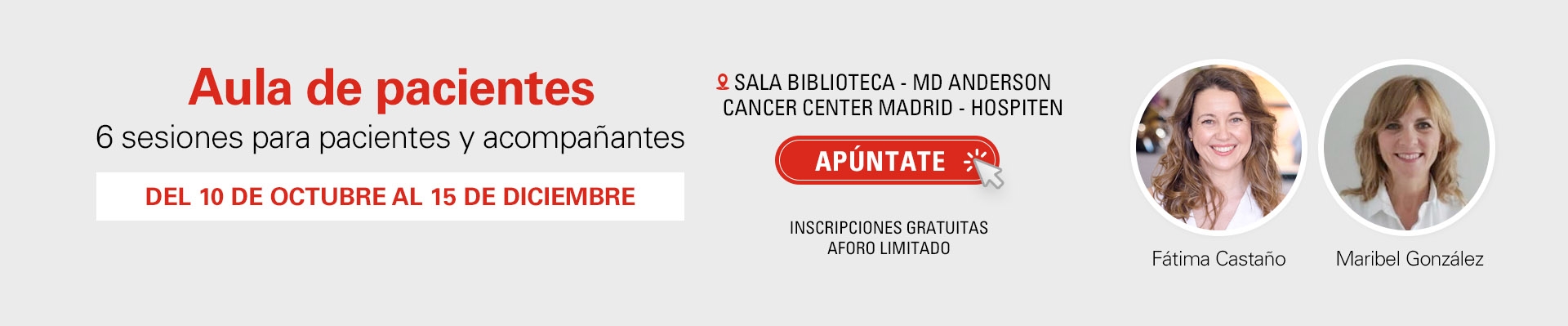 Aula de pacientes: Afrontando el miedo