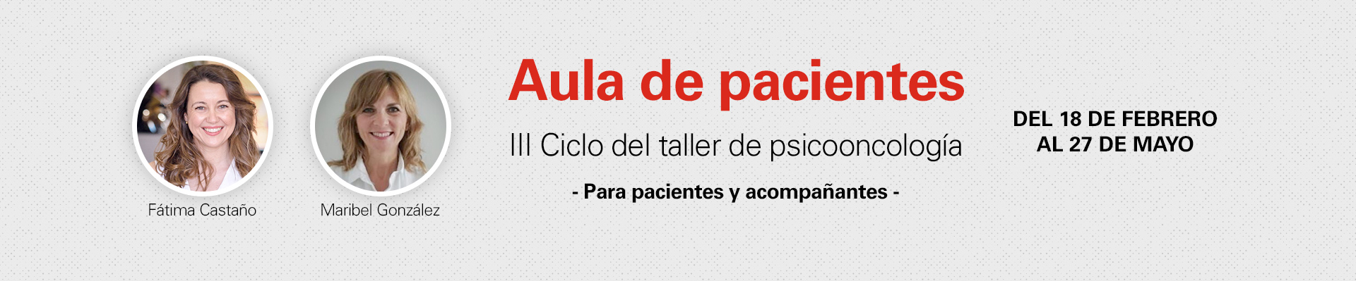 Aula de pacientes: Afrontando el miedo