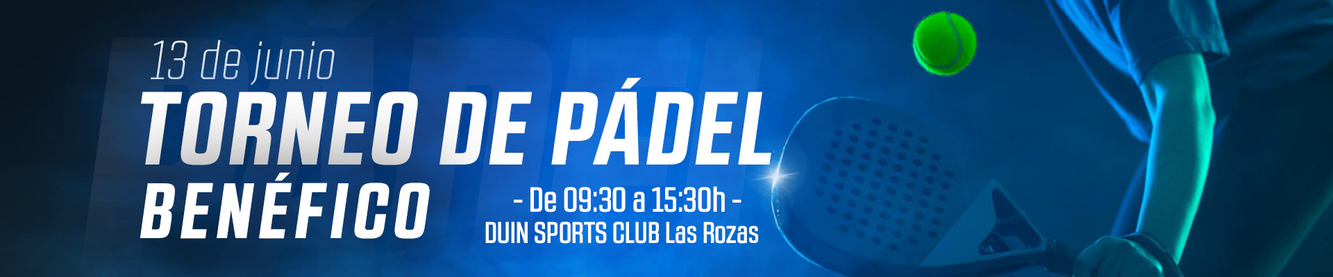 Torneo benéfico de pádel