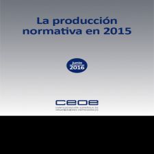 LA PRODUCCIÓN NORMATIVA EN 2015. 