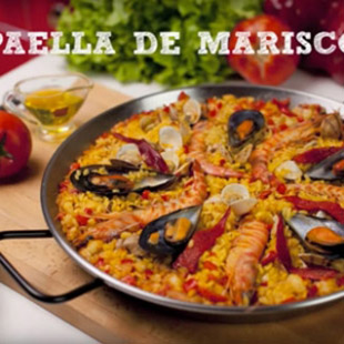 Receta de Paella de Marisco. 