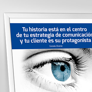 Tu historia está en el centro de tu estrategia de comunicación y tu cliente es su protagonista. <p>Independientemente del canal que utilices para realizar una presentación, lo importante es la historia, es la protagonista. ¡No la descuides!</p>