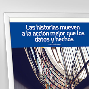 Las historias mueven a la acción mejor que los datos y hechos. <p>Si cuentas una historia cercana, personal, auténtica a la audiencia captarás mejor su atención que si utilizas muchos y abrumadores datos.</p>