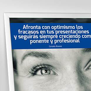 Afronta con optimismo los fracasos en tus presentaciones y seguirás siempre creciendo como ponente y profesional. <p>No todas las presentaciones son iguales y dan los mismos resultados, lo importante es saber aprender tanto de las que salen bien como de las que fallan.</p>